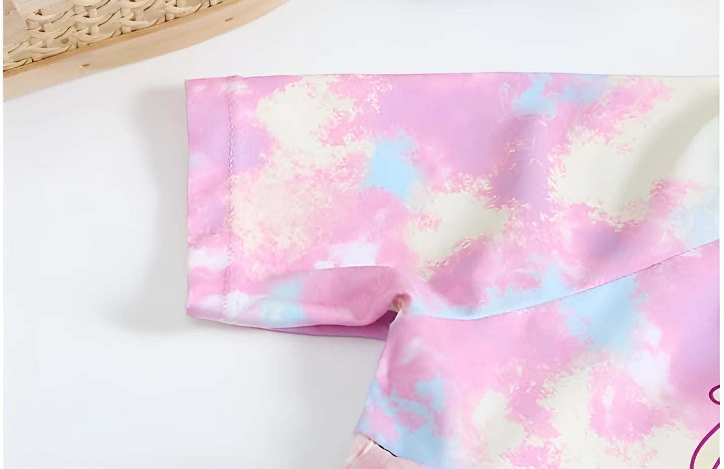Flytande Baddräkt för Barn Rosa Pastel Unicorn