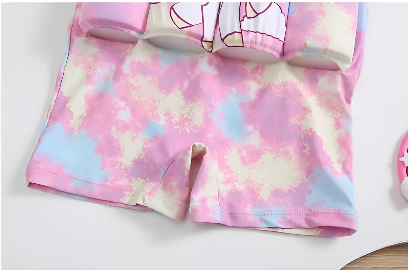 Flytande Baddräkt för Barn Rosa Pastel Unicorn