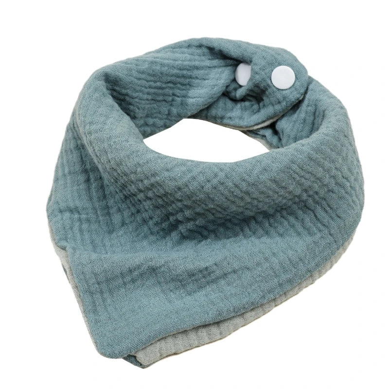 Högabsorberande och mjuk turkos dregglis haklapp