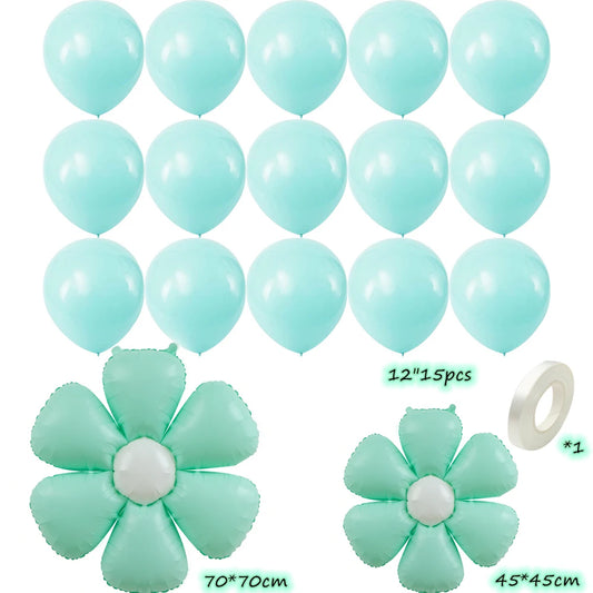 Gröna festballonger, 18-pack, perfekt för partier och babyshower