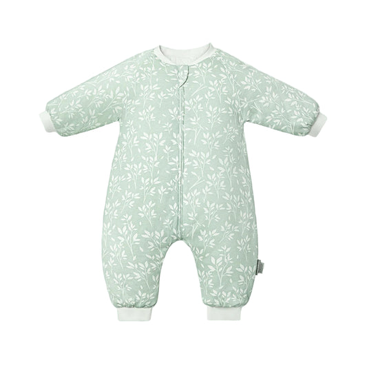 Vinter sovpåse för barn och bebisar med delbara ben och bladmönster