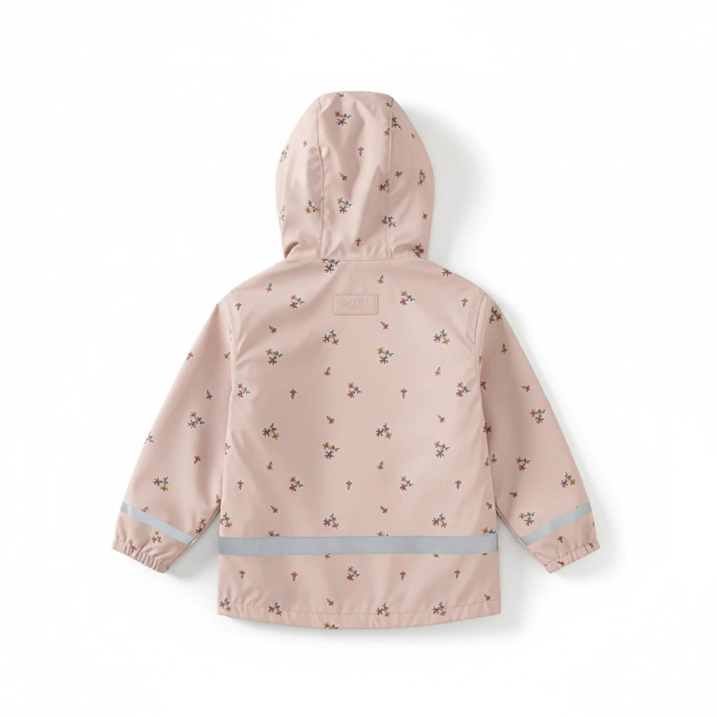 Regnkläder Set för Barn - Rosa och Blommig