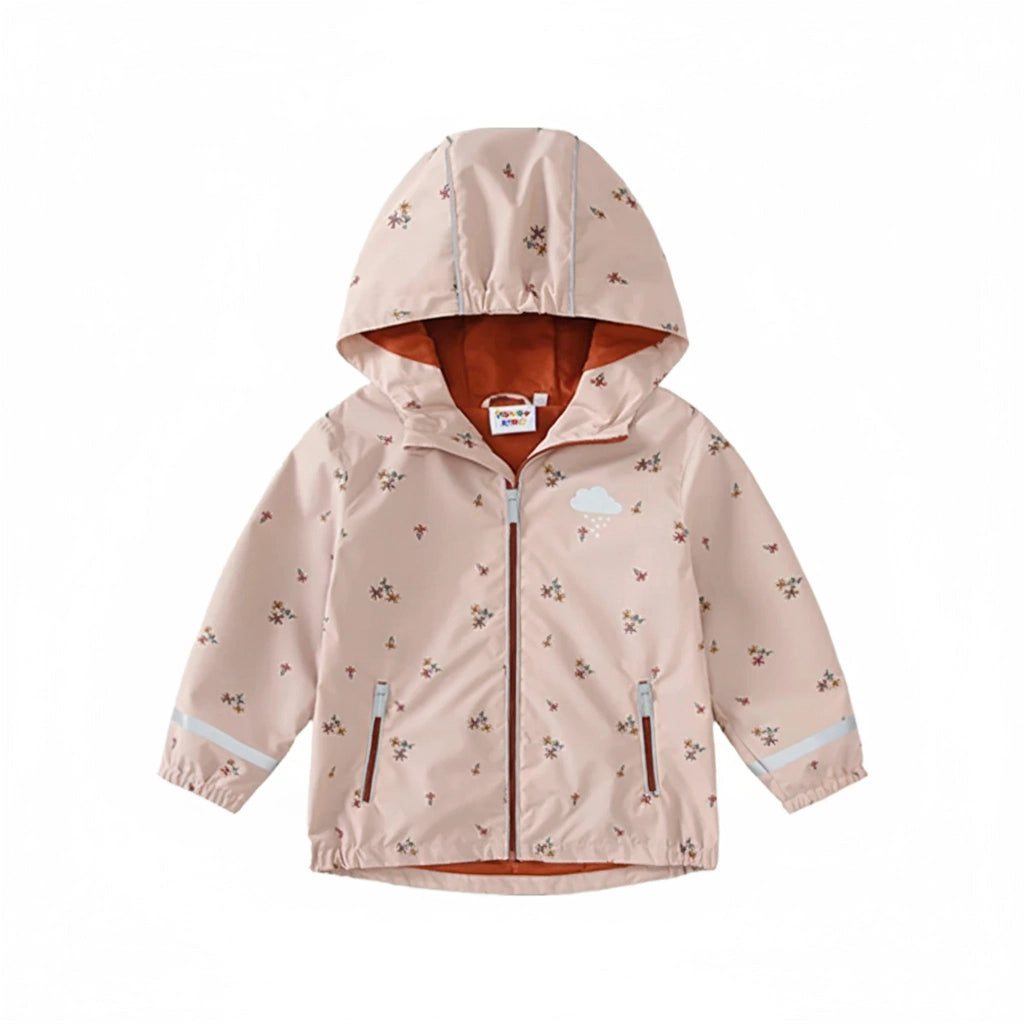 Regnkläder Set för Barn - Rosa och Blommig