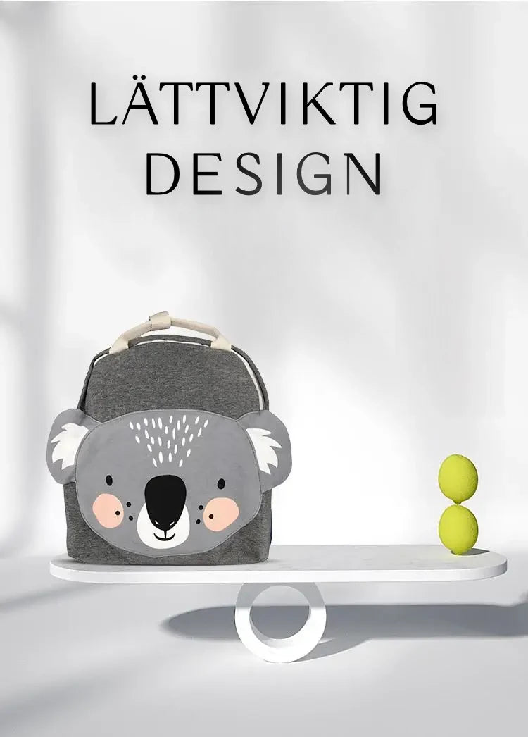 Barnryggsäck med Djurmotiv – Minimalistisk Nordisk Design
