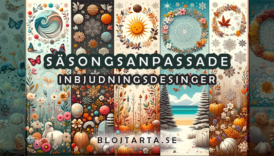 säsongsanpassade inbjudningsdesigner för evenemang.