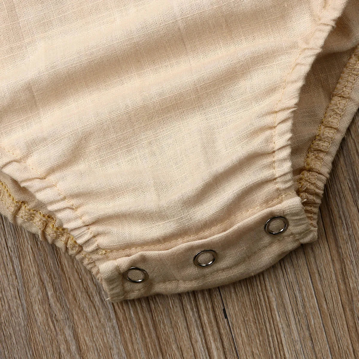 Beige Baby Sommar Body med Hängsle