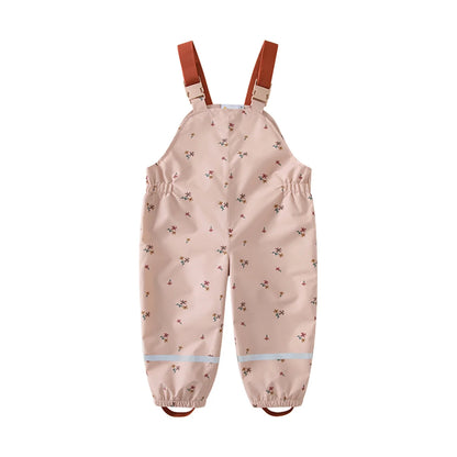 Regnkläder Set för Barn - Rosa och Blommig