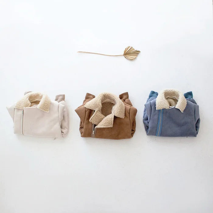 Brun Kashmir Baby Jumpsuit med Teddy Fodring