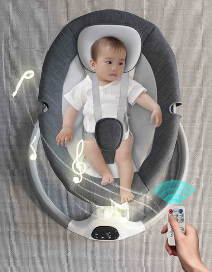Rosa Babygunga - Elektrisk Babysitter med Fjärrkontroll