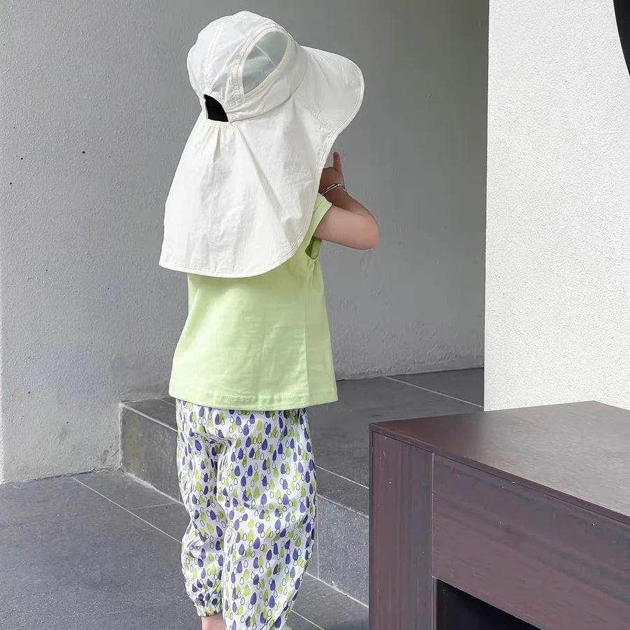 Beige Solhatt för Barn - Snabbtorkande