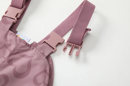 Regnkläder Set för Barn - Rosa med Hjärtan