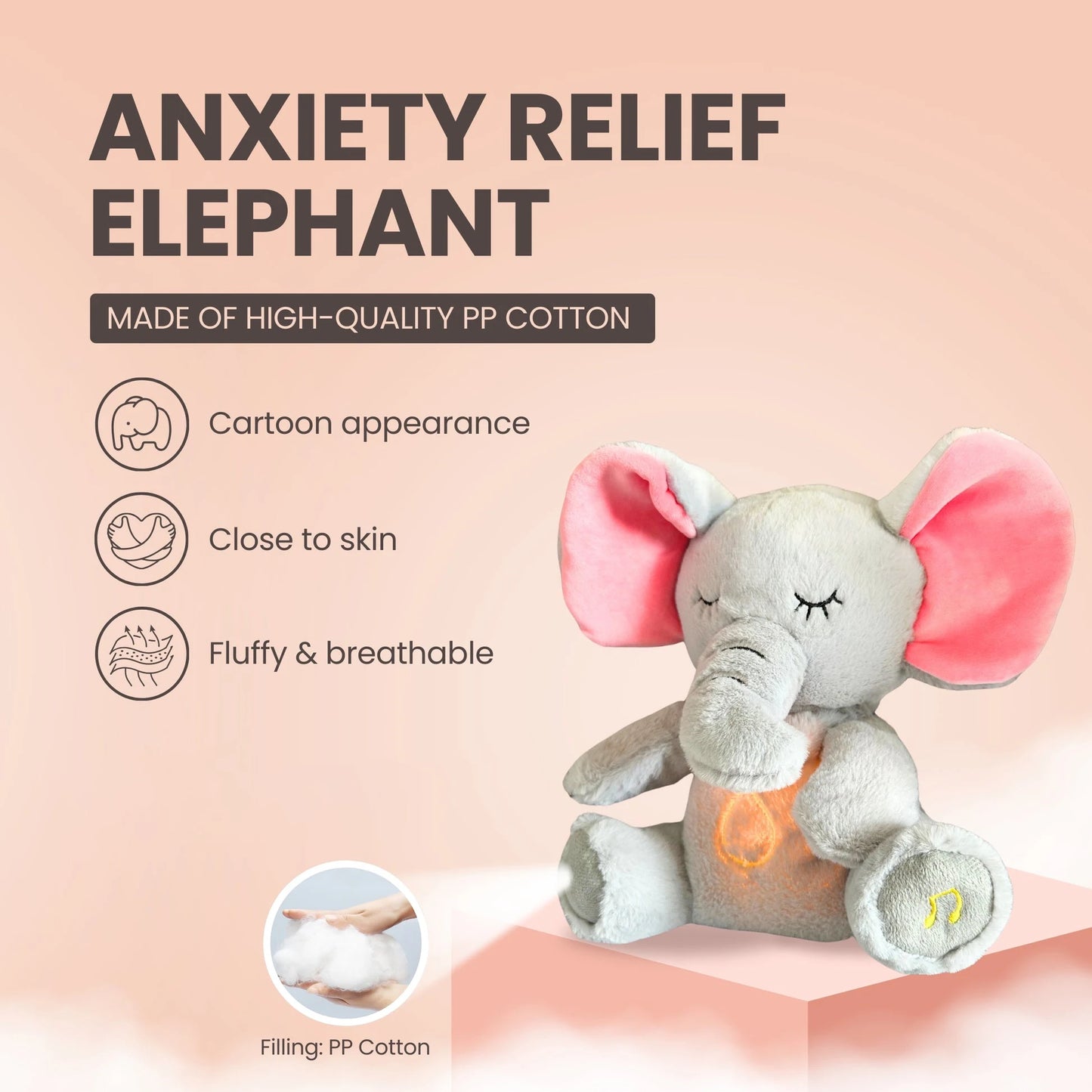 Soft Breathing Animal Companion | Calming