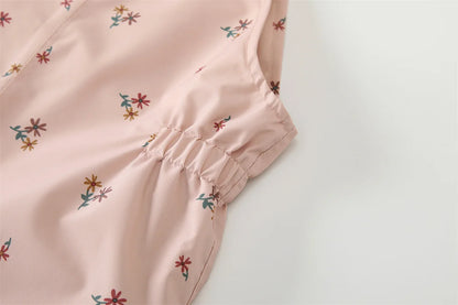 Regnkläder Set för Barn - Rosa och Blommig
