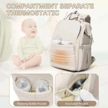 Blå Elegant Skötväska Ryggsäck för Babyförvaring