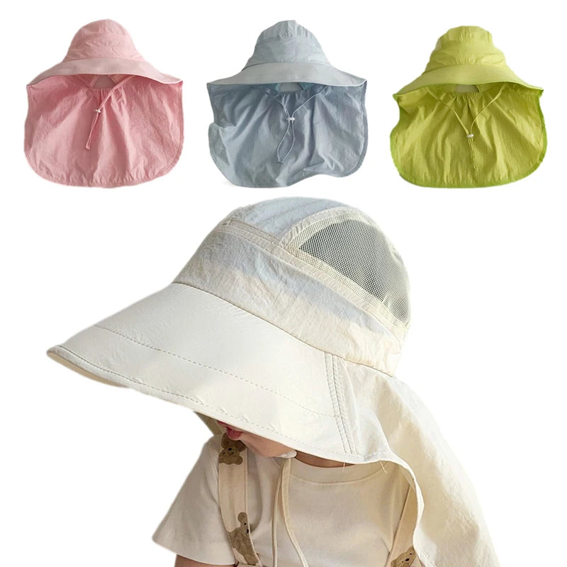 Beige Solhatt för Barn - Snabbtorkande