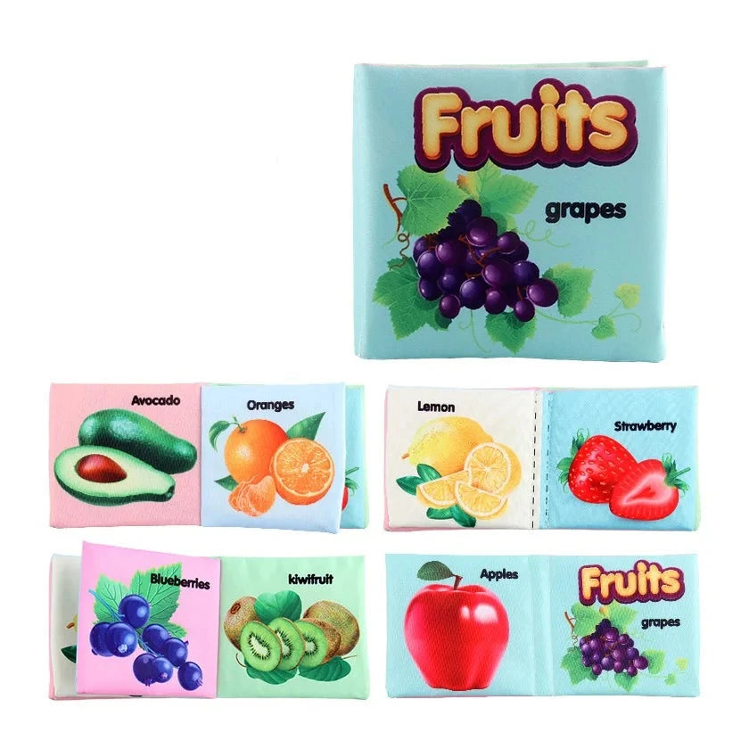 English baby book about fruits