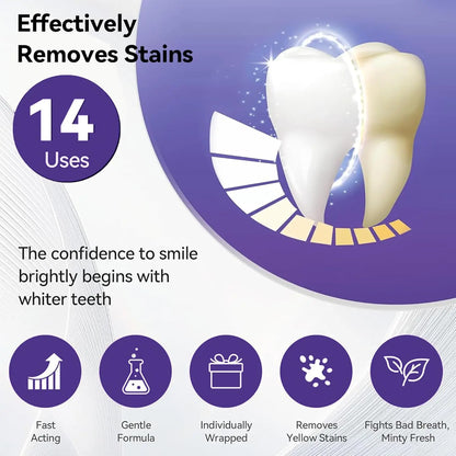 Purple Teeth Whitening Strips