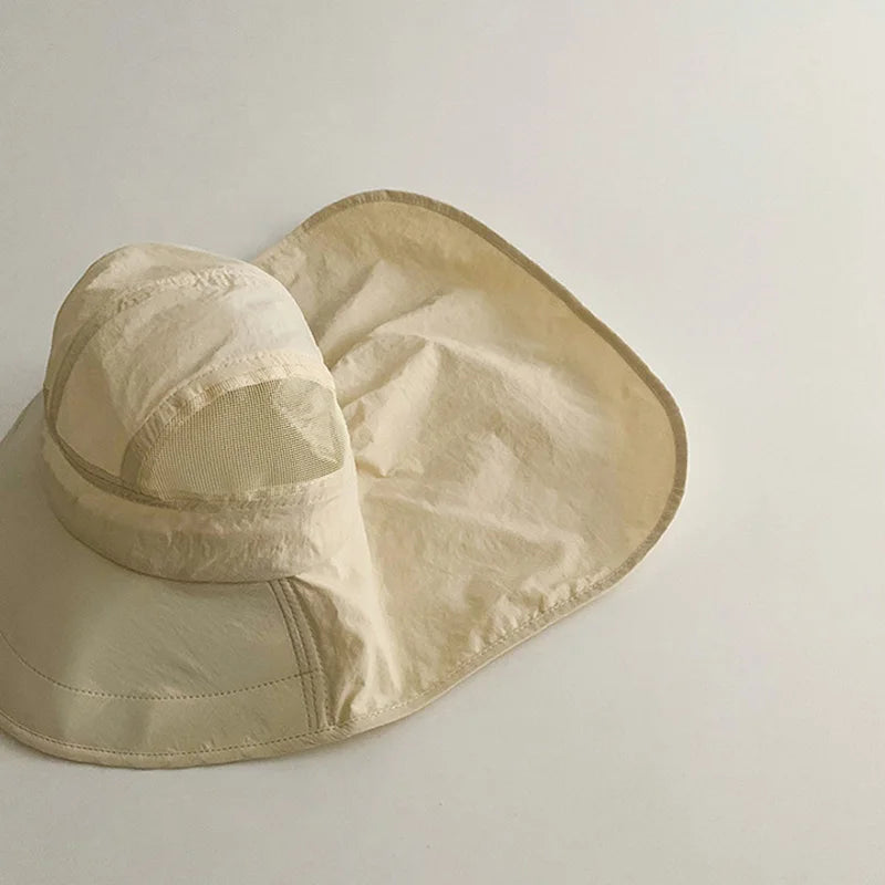 Beige Solhatt för Barn - Snabbtorkande