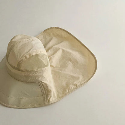 Beige Solhatt för Barn - Snabbtorkande
